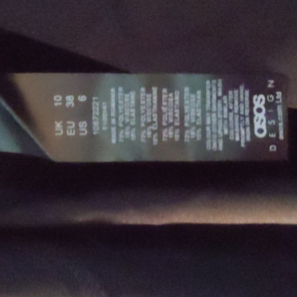 ASOS* size 6 a line black skirt - Picture 4 of 5